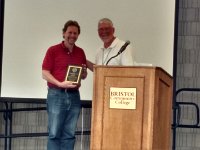 410  David Cox was recognized for many years of service, including Treasurer and two-time conference chair